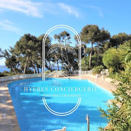 T3 Standing-Splendide Vue Mer - Piscine Parking By Hc Daire Hyères Dış mekan fotoğraf