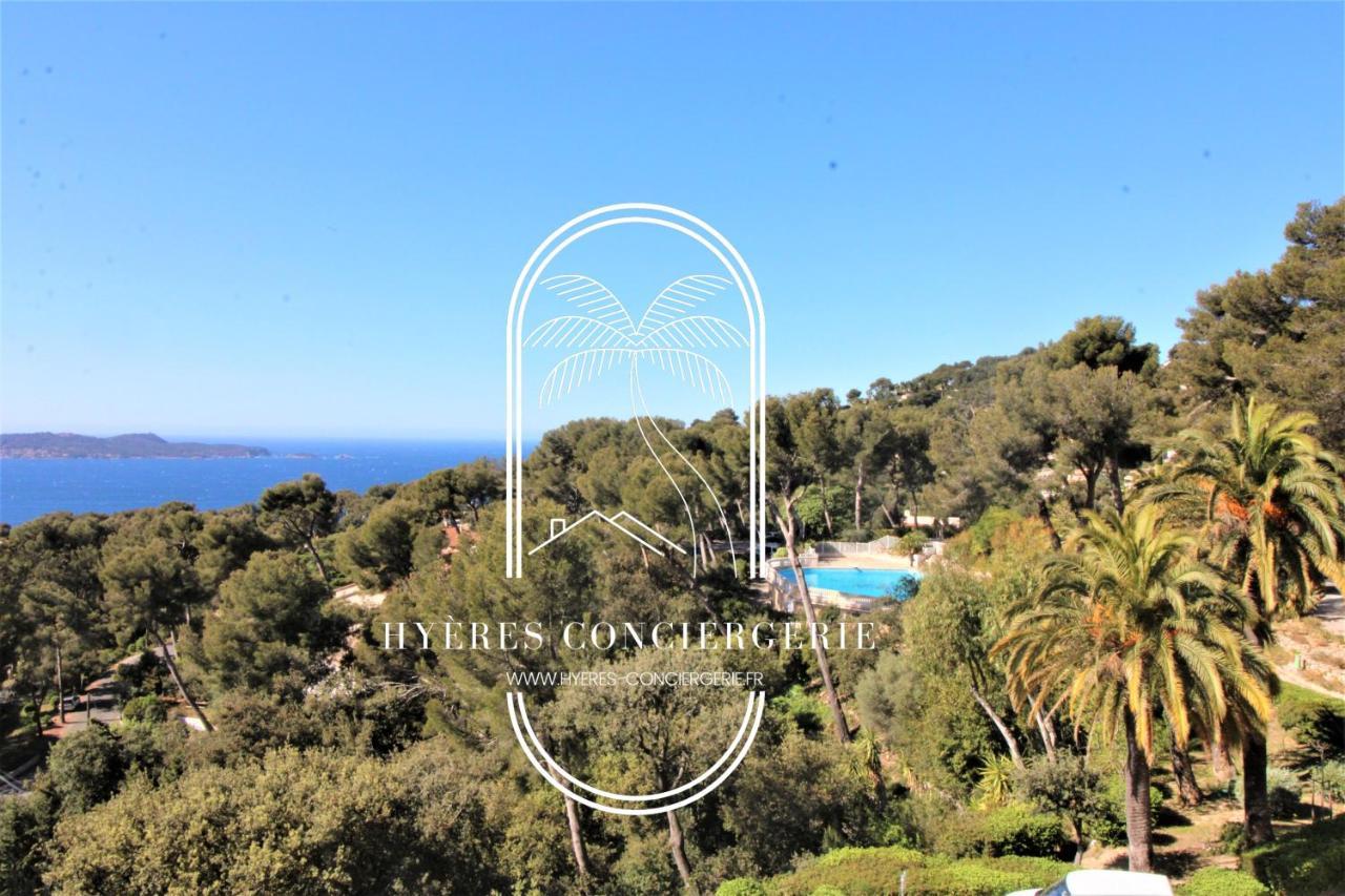 T3 Standing-Splendide Vue Mer - Piscine Parking By Hc Daire Hyères Dış mekan fotoğraf